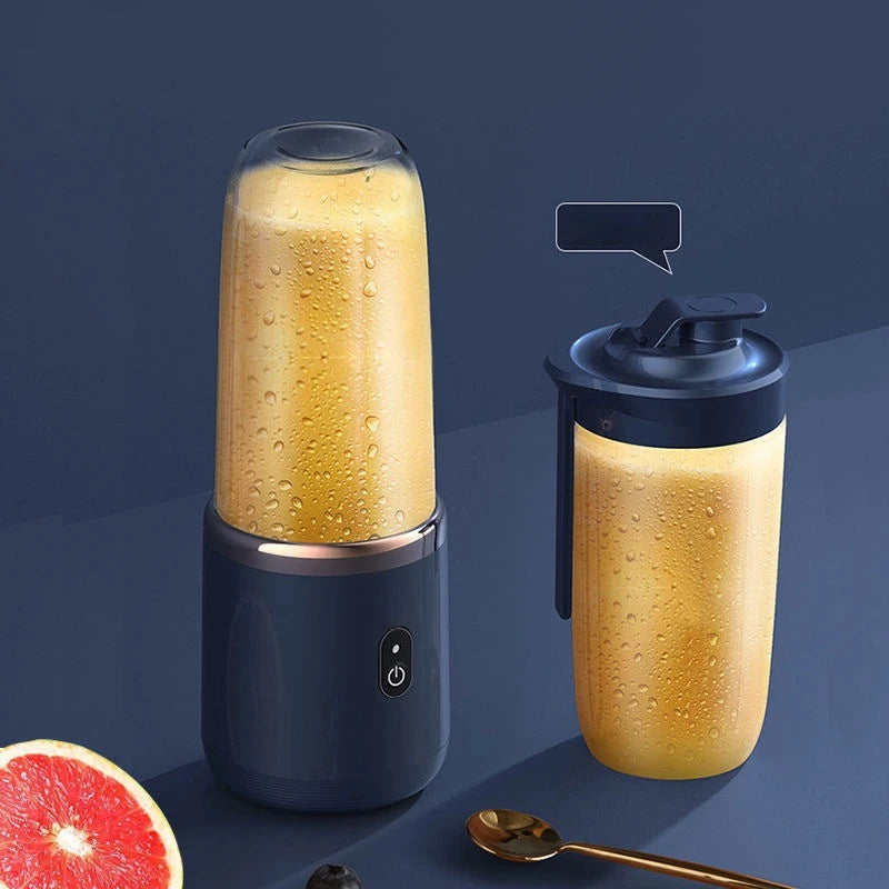 Licuadora Portátil KL, Botella Eléctrica con 6 Cuchillas, Licuadora Multifunción para Jugos Frescos, Smoothies, Hielo y Procesador de Alimentos